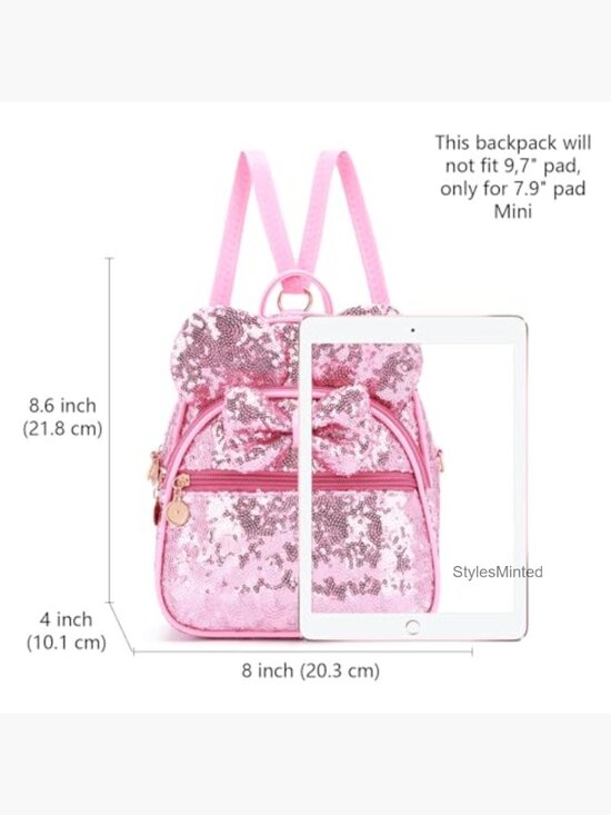 Mini Backpack Bowknot Polka Dot Convertible Shoulder Bag Cute Daypack main image 6